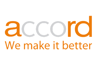 The image shows the Accord logo with the word